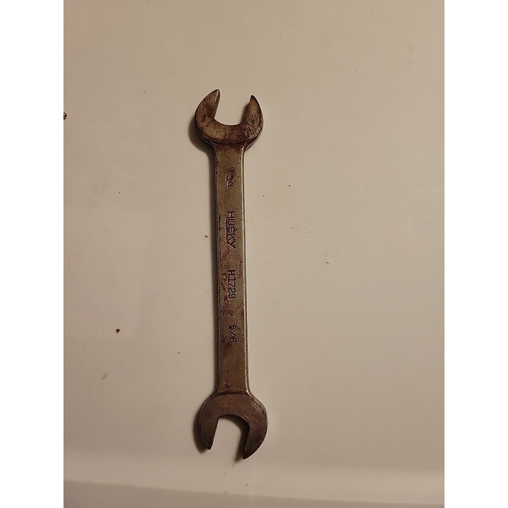 Vintage Husky Tools H1729 5/8" By 3/4" Open End Angle Wrench! Made in USA!